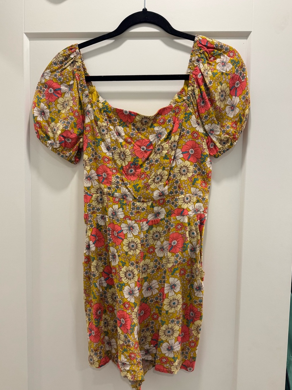 Floral short romper